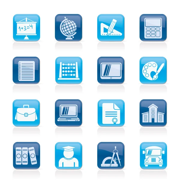 School and Education Icons Stock Illustration