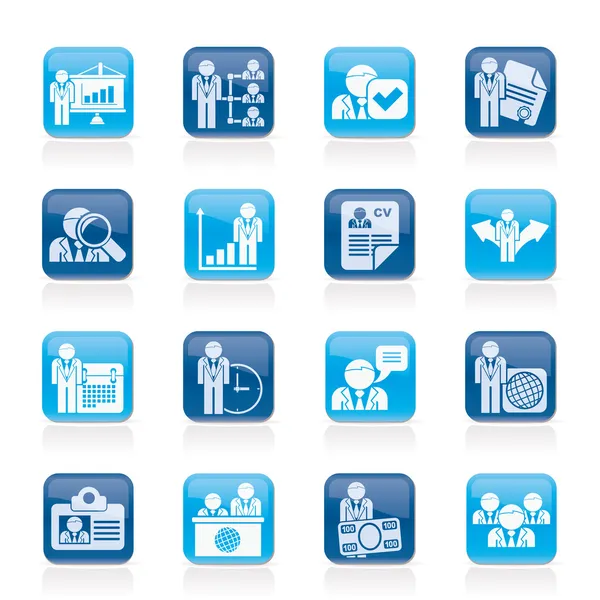 Human resource and employment icons Vector Graphics