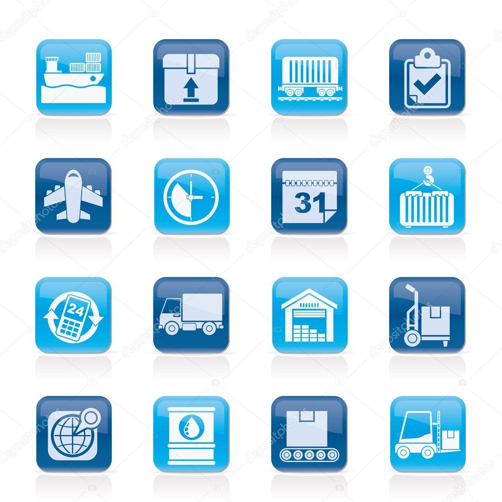 Logistic and Shipping icons