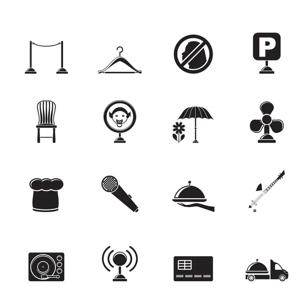 Silhouette différents types d'icônes de voitures — Image vectorielle