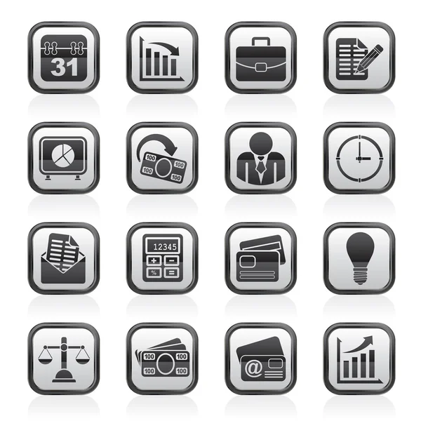 Icone per affari e ufficio — Vettoriale Stock