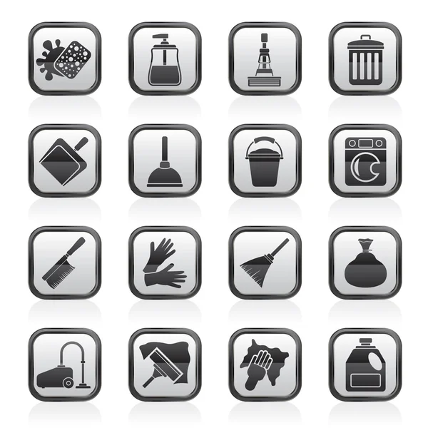 Cleaning and hygiene icons — Stock Vector