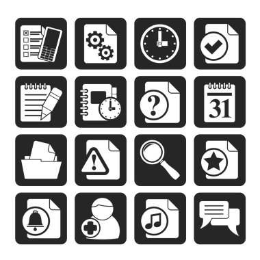 силует Організатор, спілкування та підключення іконки