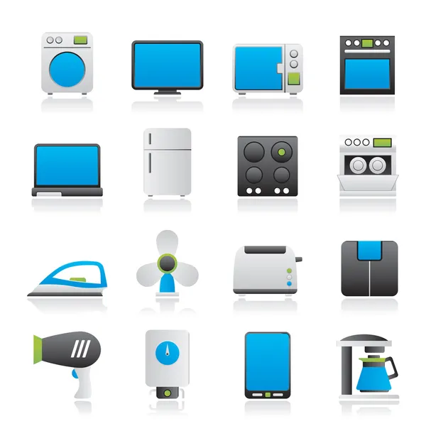 Home appliance icons — Stock Vector