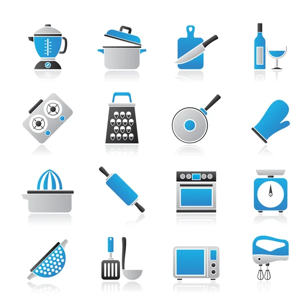 Iconos de herramientas de cocina Gráficos vectoriales