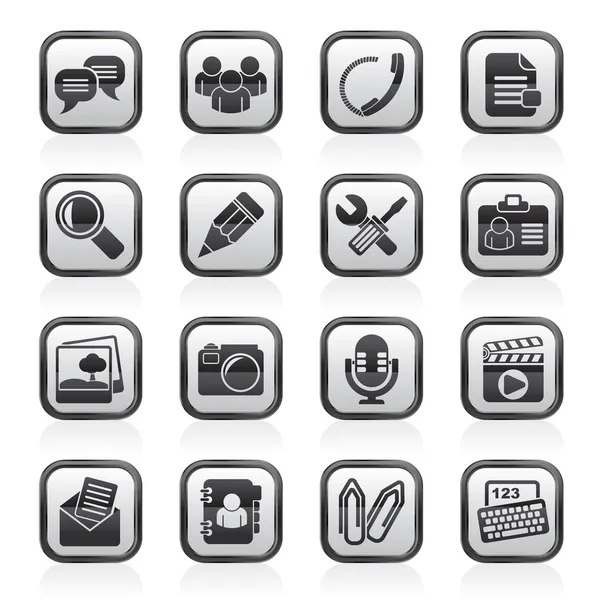 Chat Application and communication Icons — Stock Vector