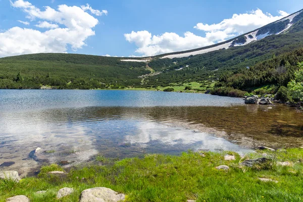 Удивительный Летний Пейзаж Безболотного Озера Гора Пирин Болгария — стоковое фото