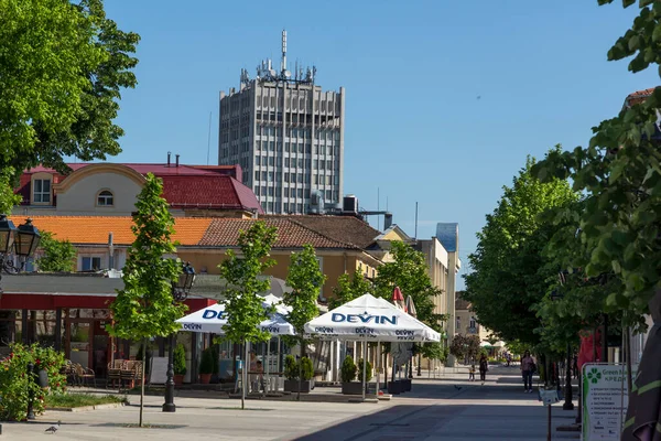 Widin Bułgaria Maj 2021 Typowa Ulica Budynki Centrum Miasta Widin — Zdjęcie stockowe