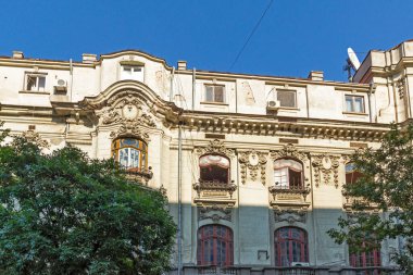 BUCHAREST, ROMANIA - 16 Ağustos 2021: Romanya 'nın Bükreş kentinde Belediye Binası