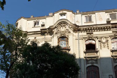 BUCHAREST, ROMANIA - 16 Ağustos 2021: Romanya 'nın Bükreş kentinde Belediye Binası