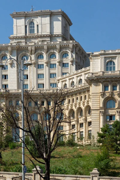 Bucharest Rumania Agosto 2021 Palacio Del Parlamento Centro Ciudad Bucarest — Foto de Stock