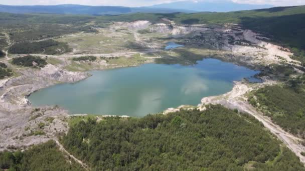 Bulgaristan Sofya Bölgesindeki Lozenska Dağı Ndaki Mine Chukurovo Nun Hava — Stok video