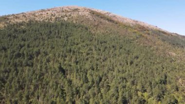 Bulgaristan 'ın Pernik bölgesindeki Lyubash Dağı' nın İnanılmaz Sonbahar Manzarası