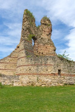 Bulgaristan 'ın Vidin Bölgesi' nin Kula kentindeki antik Roma Kalesi Castra Martis kalıntıları