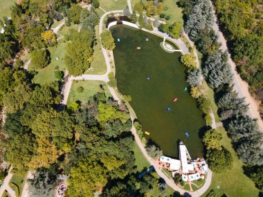 Bulgaristan 'ın Sandanski kentinin şaşırtıcı hava manzarası