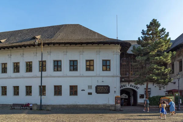 Bukarest Rumänien August 2021 Bau Von Manuc Inn Ältestes Hotel — Stockfoto