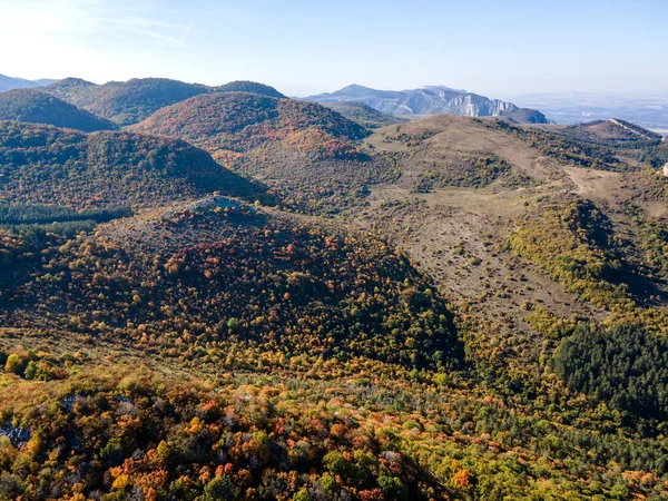 Erstaunliche Luftige Herbstlandschaft Des Balkans Der Nähe Der Stadt Vratsa — Stockfoto
