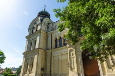 VIDIN, BULGARIA - 23 Mayıs 2021: Bulgaristan 'ın Vidin kentinin merkezindeki Selanik Saint Demetrius Katedrali