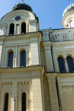 VIDIN, BULGARIA - 23 Mayıs 2021: Bulgaristan 'ın Vidin kentinin merkezindeki Selanik Saint Demetrius Katedrali
