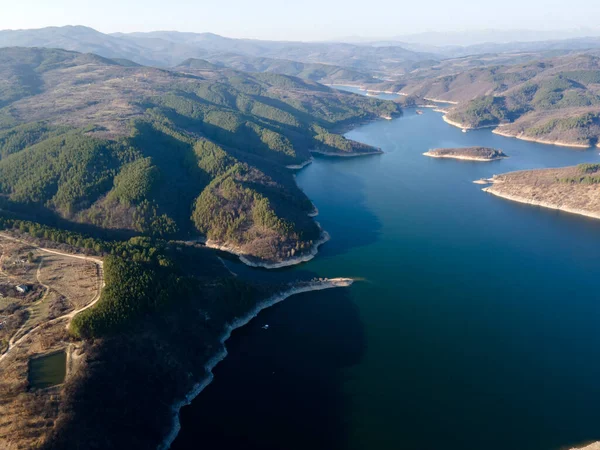 Luftaufnahme Des Topolniza Stausees Sredna Gora Gebirge Bulgarien — Stockfoto