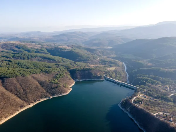 Luftaufnahme Des Topolniza Stausees Sredna Gora Gebirge Bulgarien — Stockfoto