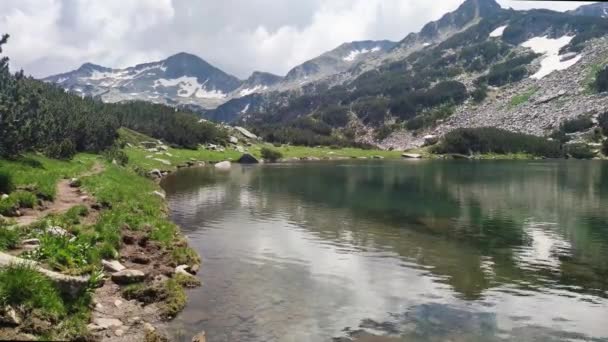 Erstaunliche Sommer Blick Auf Muratovo See Pirin Gebirge Bulgarien — Stockvideo