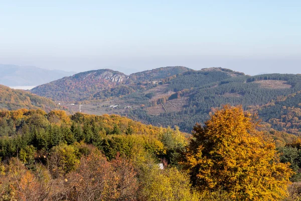 Úžasná Podzimní Krajina Pohoří Erul Poblíž Vrcholu Golemi Pernický Kraj — Stock fotografie