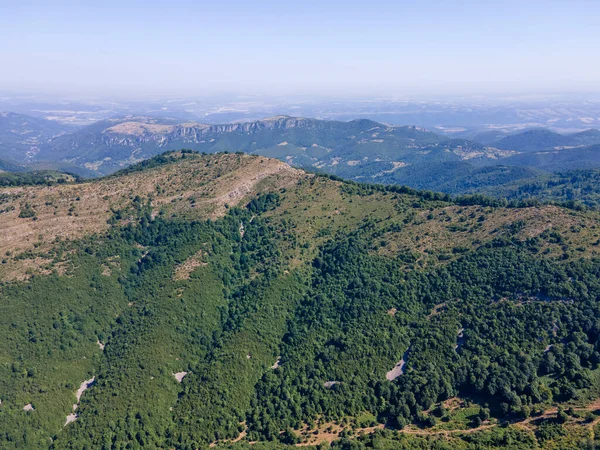 Légi Kilátás Balkán Hegyre Teteven Város Közelében Lovech Régió Bulgária — Stock Fotó