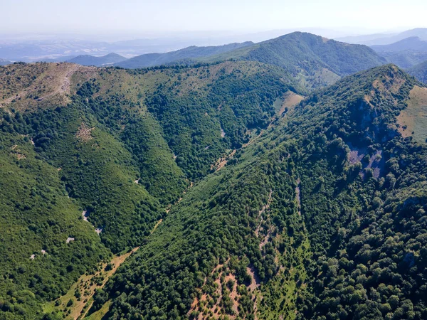 Aerial View Balkan Mountain Town Teteven Lovech Region Bulgaria — Stock Photo, Image