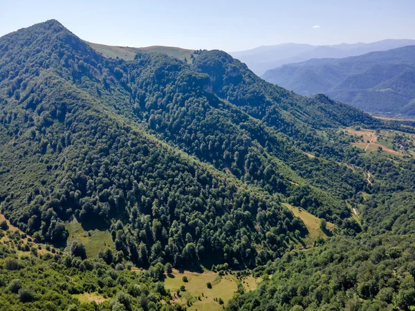 Uitzicht Vanuit Lucht Balkanberg Buurt Van Stad Teteven Regio Lovech — Stockfoto