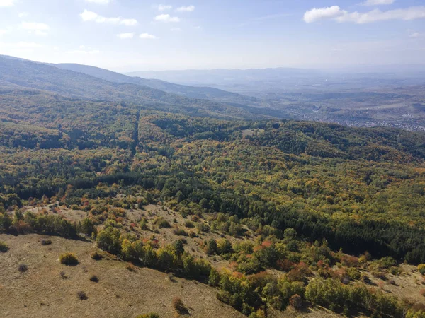 Incredibile Vista Aerea Autunno Della Montagna Vitosha Bulgaria — Foto Stock