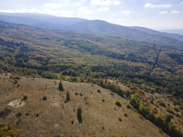 Fantastisk Antenn Hösten Syn Vitosha Mountain Bulgarien — Stockfoto