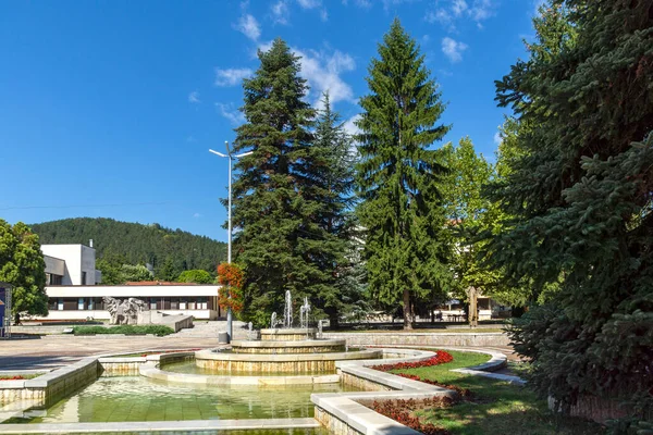 Troyan Bulgária August 2021 Panorámás Kilátás Troyan Város Központjától Lovech — Stock Fotó