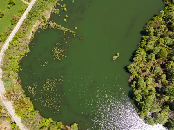 Luchtfoto Van Topolnitsa Stuwmeer Sredna Gora Mountain Bulgarije — Stockfoto