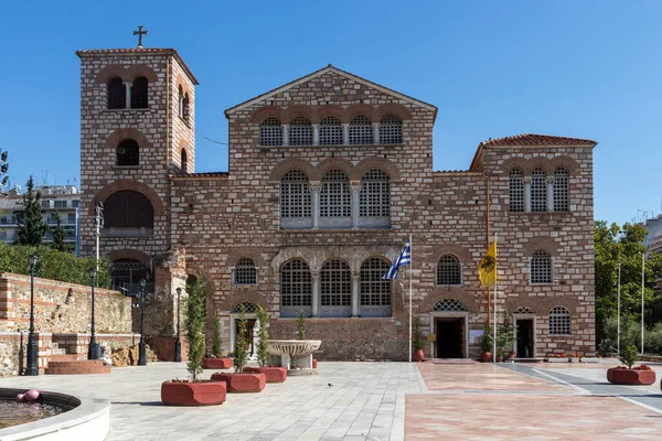 Thessaloniki Grécia Setembro 2019 Antiga Igreja Bizantina São Demétrio Cidade — Fotografia de Stock