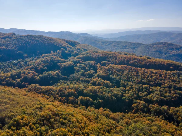 Incroyable Paysage Automnal Montagne Erul Près Sommet Kamenititsa Région Pernik — Photo