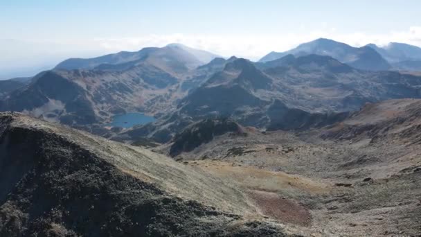 Vue Aérienne Pic Polezhan Montagne Pirin Bulgarie — Video