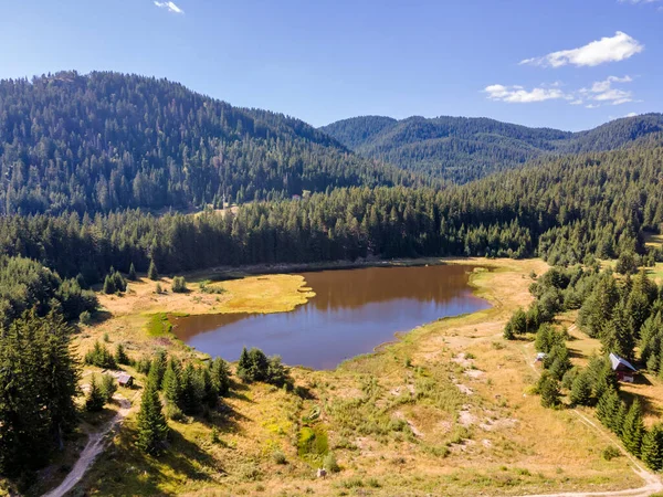 Aerial Panorama Rhodope Mountains Smolyan Lakes Smolyan Region Bulgaria — стокове фото