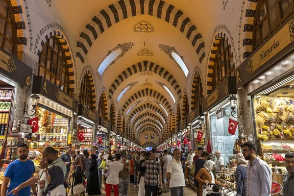 Стамбул Туреччина Липня 2019 Внутрішній Вигляд Ринку Прянощів Відомий Єгипетський — стокове фото