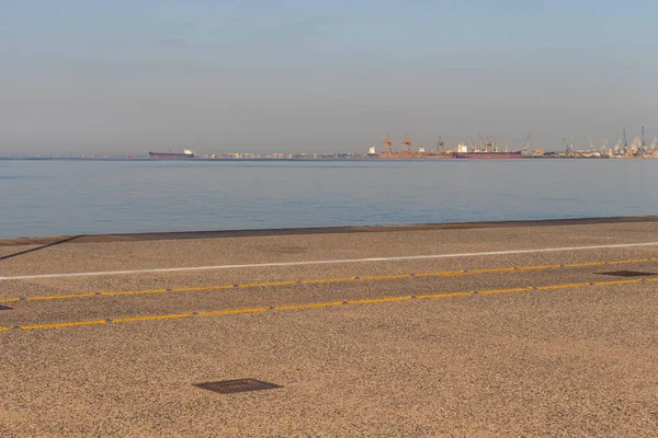 Thessaloniki Grecia Septiembre 2019 Panorama Calle Costera Ciudad Tesalónica Macedonia —  Fotos de Stock