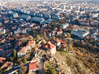 Bulgaristan 'ın Filibe kentinin şaşırtıcı hava manzarası