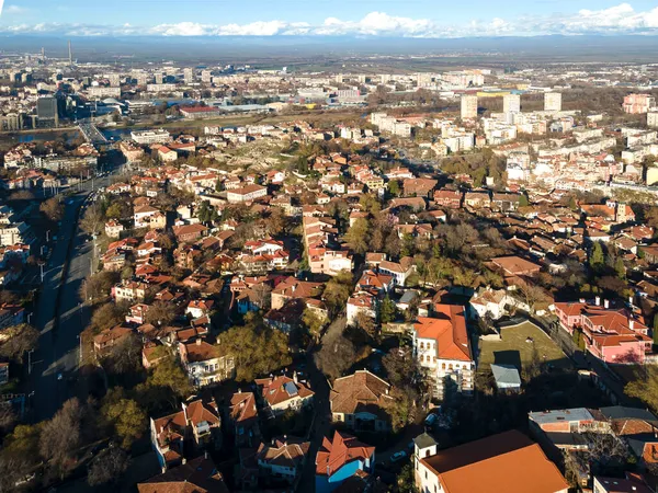 Incredibile Vista Aerea Della Città Plovdiv Bulgaria — Foto Stock