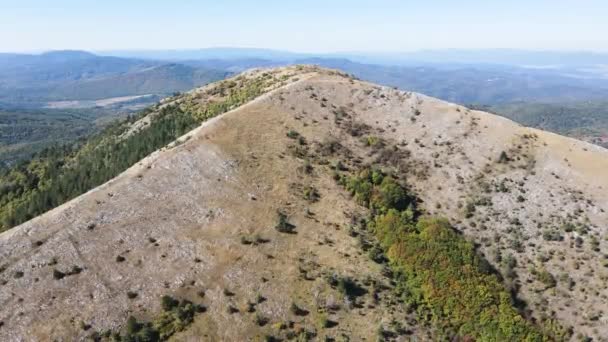 Amazing Autumn Landscape Lyubash Mountain Pernik Region Bulgaria — Stock Video