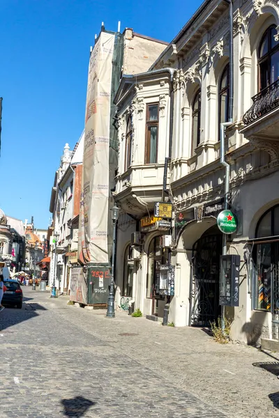 Bukarest Rumänien August 2021 Typische Straße Und Gebäude Der Innenstadt — Stockfoto