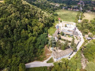 Bulgaristan 'ın Ortaçağ Troya Varsayım Manastırı, Lovech bölgesi hava manzarası