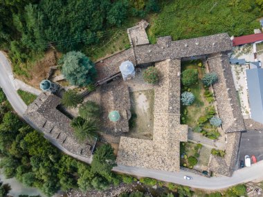 Bulgaristan 'ın Ortaçağ Troya Varsayım Manastırı, Lovech bölgesi hava manzarası