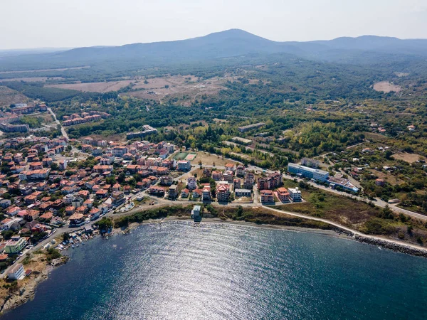 Vista Aérea Cidade Tsarevo Região Burgas Bulgária — Fotografia de Stock