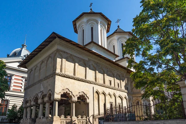 Бухарест Румыния Августа 2021 Года Кольта Церковь Центре Старый Город — стоковое фото
