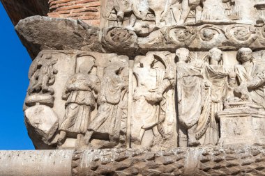 Selanik, Yunanistan - 22 Eylül 2019: Yunanistan 'ın orta kesimindeki Selanik kentinde antik Roma İmparatorluğu