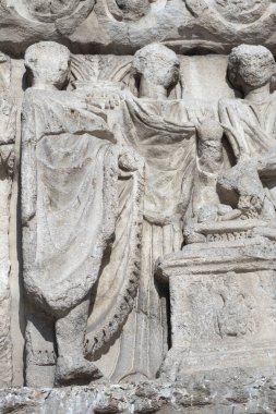 Selanik, Yunanistan - 22 Eylül 2019: Yunanistan 'ın orta kesimindeki Selanik kentinde antik Roma İmparatorluğu